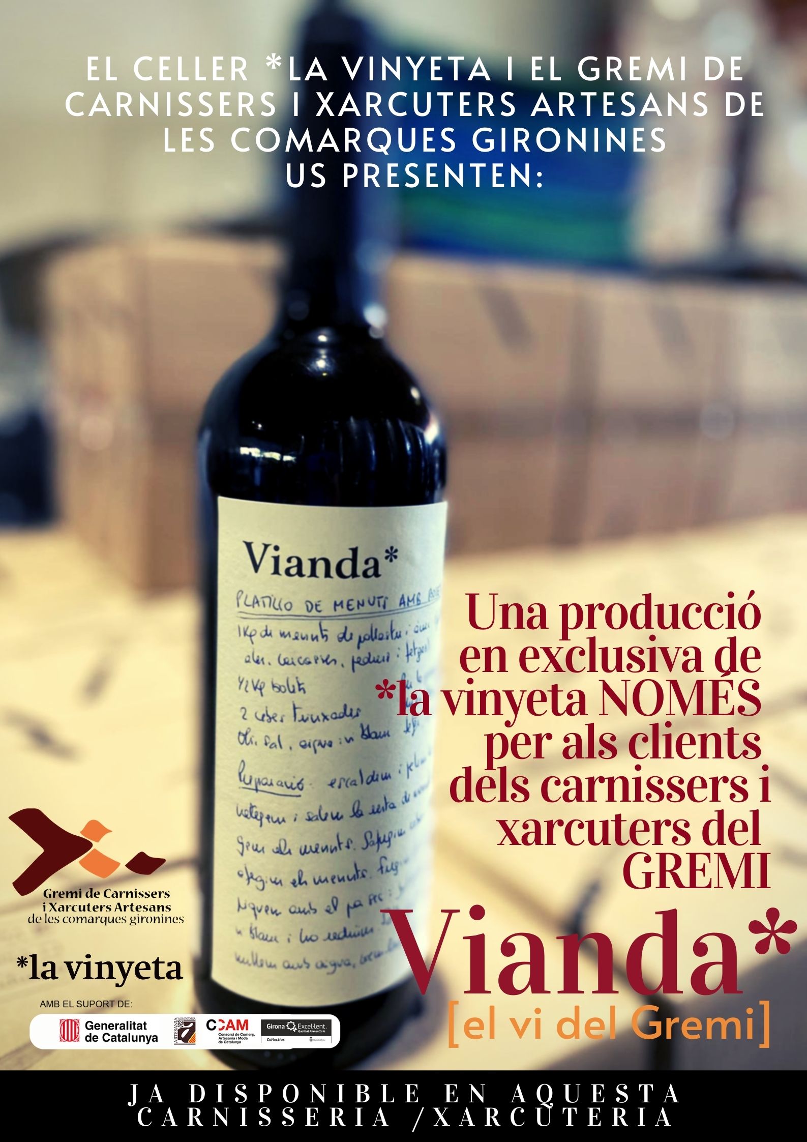 Vianda* - el vi del Gremi de Carnissers